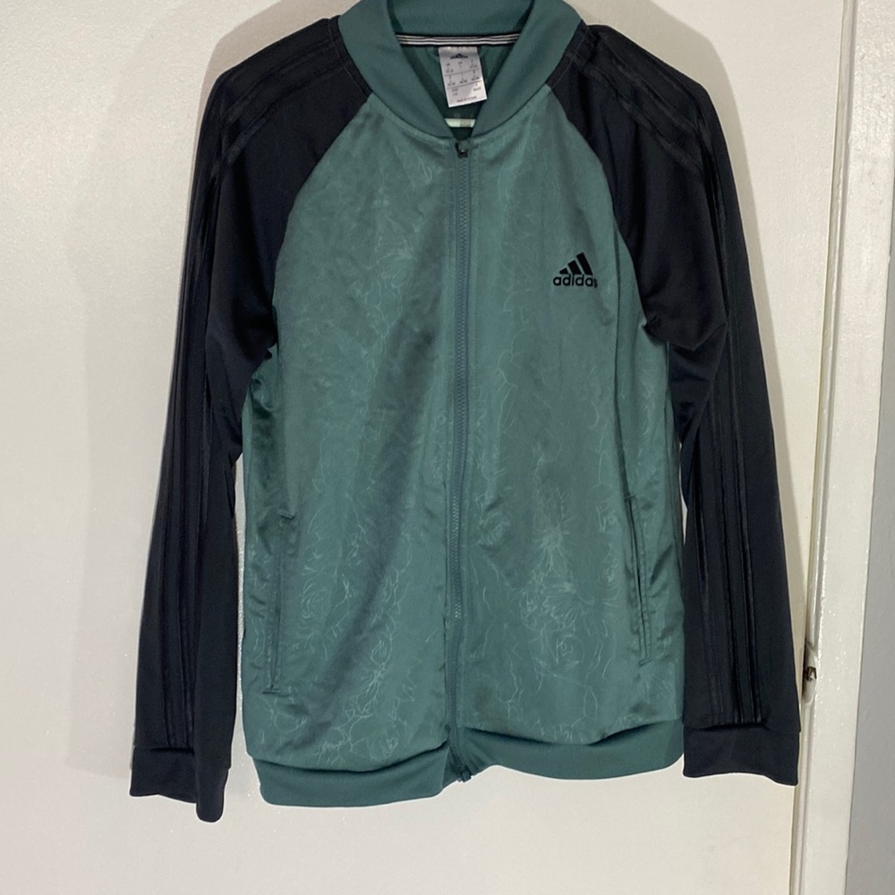 Adidas Blue Floral Track Jacket